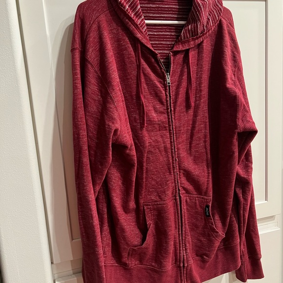 Jacks Surfboard zip-up sweatshirt size xxl heathered-burgundy - Picture 5 of 8